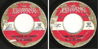 Bonds, Gary (U.S.) / Quarter To Three (1961) / Legrand 1008 (Single, 7" Vinyl)