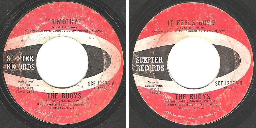 Buoys, The / Timothy (1970) / Scepter SCE-12275 (Single, 7" Vinyl)