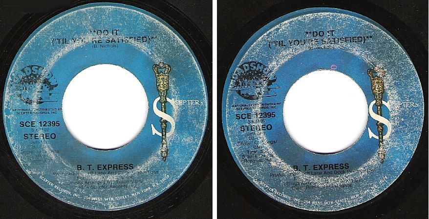 B.T. Express / Do It ('Til You're Satisfied) (1974) / Scepter SCE-12395 (Single, 7" Vinyl)