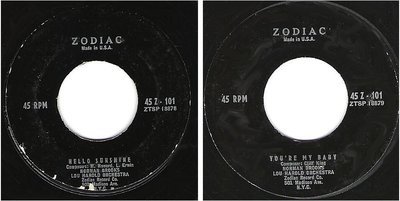Brooks, Norman / Hello Sunshine (1953) / Zodiac 45 Z-101 (Single, 7&quot; Vinyl)