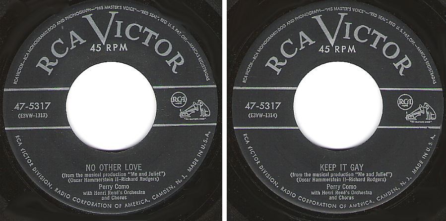 Como, Perry / No Other Love (1953) / RCA Victor 47-5317 (Single, 7" Vinyl)
