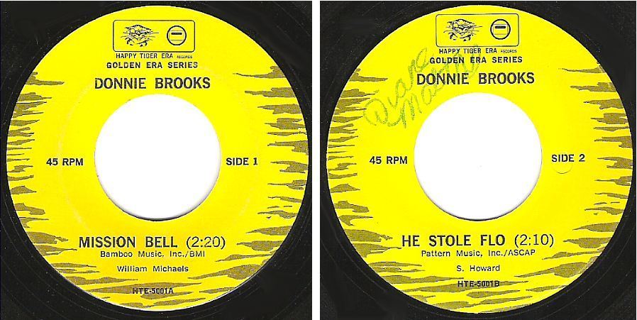 Brooks, Donnie / Mission Bell (1960) / Happy Tiger HTE-5001 (Single, 7" Vinyl)