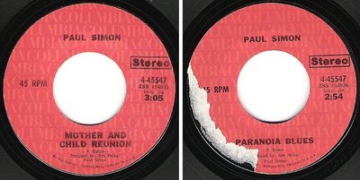 Simon, Paul / Mother and Child Reunion (1972) / Columbia 4-45547 (Single, 7&quot; Vinyl)