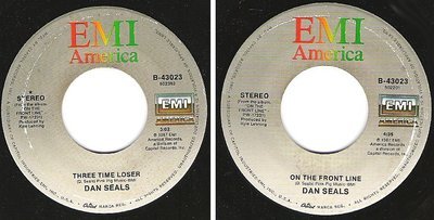 Seals, Dan / Three Time Loser (1987) / EMI America B-43023 (Single, 7" Vinyl)