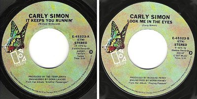 Simon, Carly / It Keeps You Runnin&#39; (1976) / Elektra E-45323 (Single, 7&quot; Vinyl)
