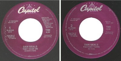 Seals, Dan / They Rage On (1989) / Capitol B-44345 (Single, 7" Vinyl)