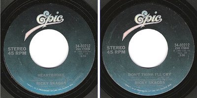 Skaggs, Ricky / Heartbroke (1982) / Epic 34-03212 (Single, 7" Vinyl)
