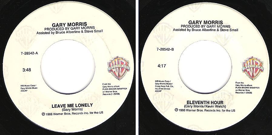 Morris, Gary / Leave Me Lonely (1986) / Warner Bros. 7-28542 (Single, 7&quot; Vinyl)