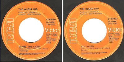 Guess Who, The / Share the Land (1970) / RCA Victor 74-0388 (Single, 7&quot; Vinyl)