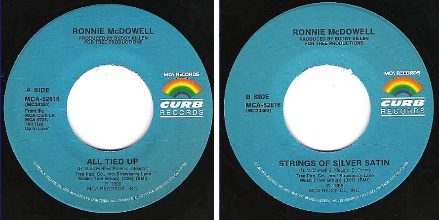 McDowell, Ronnie / All Tied Up (1986) / MCA-Curb MCA-52816 (Single, 7" Vinyl)