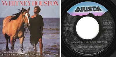 Houston, Whitney / Saving All My Love For You (1985) / Arista AS1-9381 (Single, 7&quot; Vinyl)