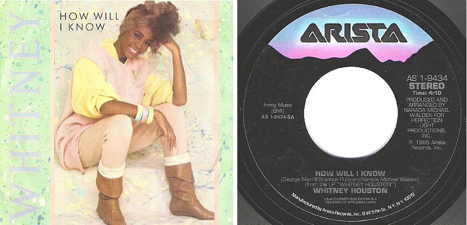Houston, Whitney / How Will I Know (1985) / Arista AS1-9434 (Single, 7&quot; Vinyl)