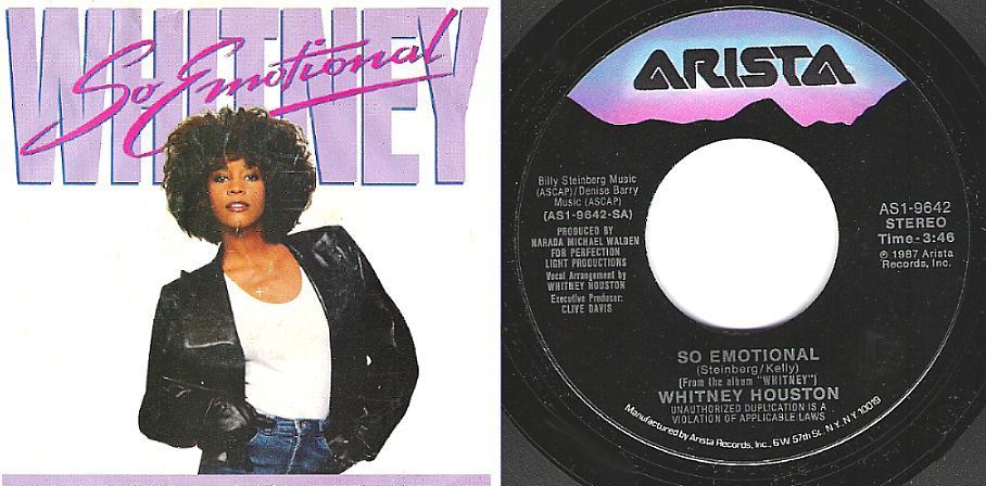 Houston, Whitney / So Emotional (1987) / Arista AS1-9642 (Single, 7&quot; Vinyl)