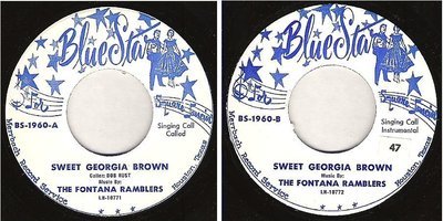 Fontana Ramblers, The / Sweet Georgia Brown (1960) / Blue Star BS-1960 (Single, 7&quot; Vinyl)