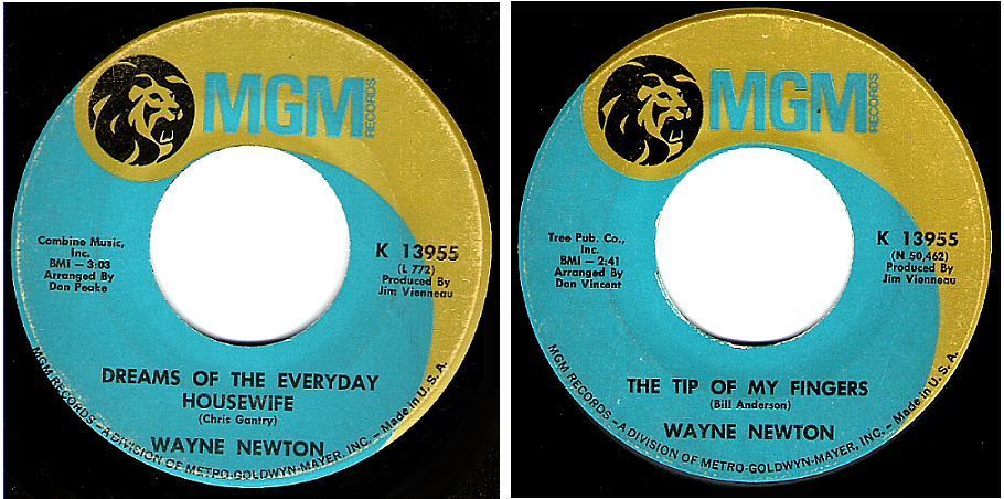 Newton, Wayne / Dreams of the Everyday Housewife (1968) / MGM K-13955 (Single, 7&quot; Vinyl)