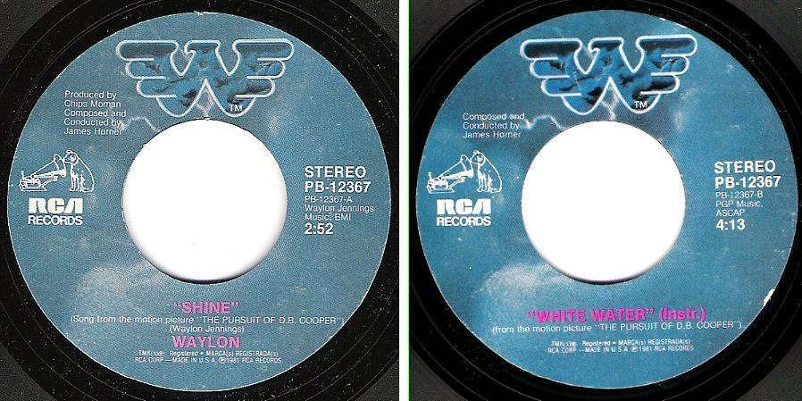Jennings, Waylon / Shine (1981) / RCA PB-12367 (Single, 7&quot; Vinyl)