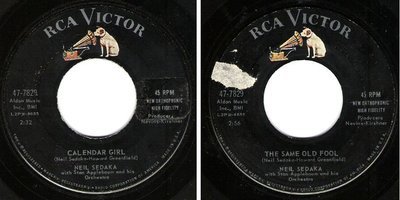 Sedaka, Neil / Calendar Girl (1960) / RCA Victor 47-7829 (Single, 7" Vinyl)