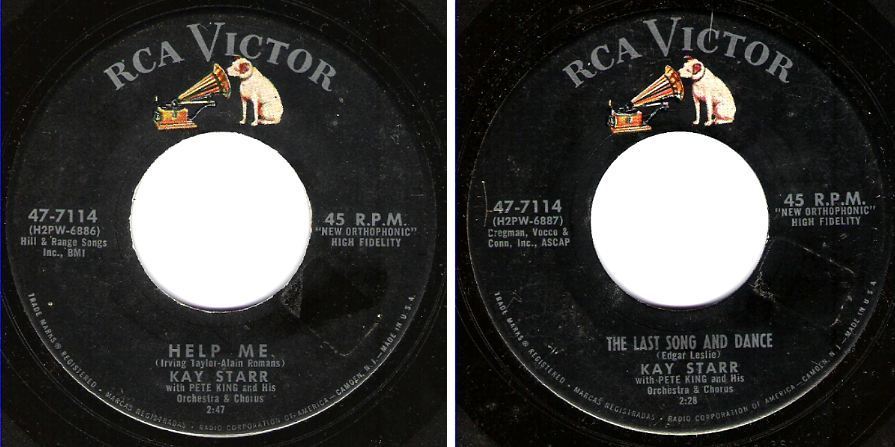 Starr, Kay / Help Me (1957) / RCA Victor 47-7114 (Single, 7&quot; Vinyl)