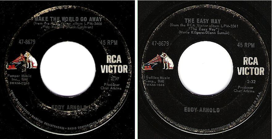 Arnold, Eddy / Make the World Go Away (1965) / RCA Victor 47-8679 (Single, 7" Vinyl)