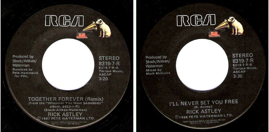 Astley, Rick / Together Forever (Remix) (1988) / RCA 8319-7-R (Single, 7" Vinyl)