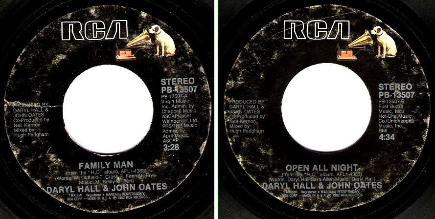 Hall + Oates / Family Man (1982) / RCA PB-13507 (Single, 7" Vinyl)