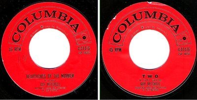 Mitchell, Guy / Heartaches By the Number (1959) / Columbia 4-41476 (Single, 7&quot; Vinyl)