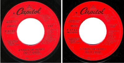 Taste of Honey, A / Do It Good (1979) / Capitol P-4744 (Single, 7&quot; Vinyl) / Promo