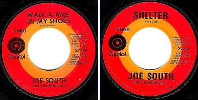 South, Joe / Walk a Mile In My Shoes (1969) / Capitol 2704 (Single, 7" Vinyl)