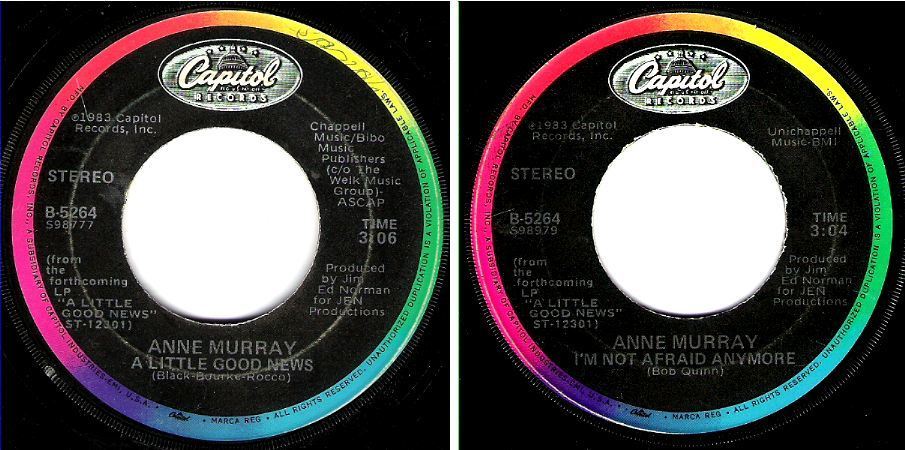 Murray, Anne / A Little Good News (1983) / Capitol B-5264 (Single, 7&quot; Vinyl)