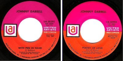 Darrell, Johnny / With Pen In Hand (1968) / United Artists UA 50292 (Single, 7&quot; Vinyl)