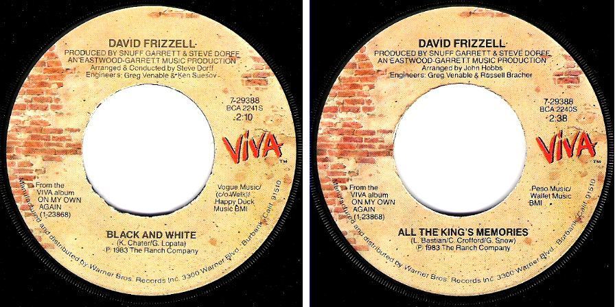 Frizzell, David / Black and White (1983) / Viva 7-29388 (Single, 7" Vinyl)
