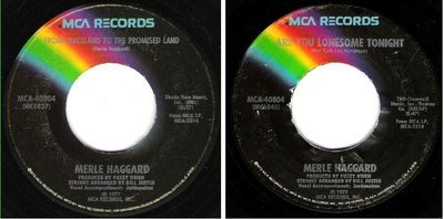 Haggard, Merle / From Graceland to the Promised Land (1977) / MCA 40804 (Single, 7&quot; Vinyl)