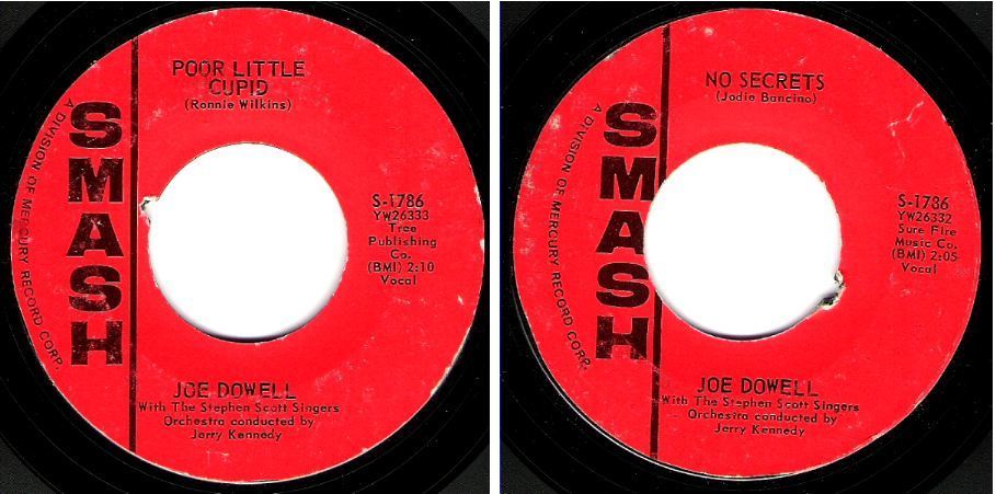 Dowell, Joe / Poor Little Cupid (1962) / Smash S-1786 (Single, 7" Vinyl)
