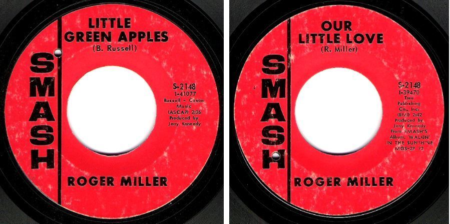Miller, Roger / Little Green Apples (1968) / Smash S-2148 (Single, 7&quot; Vinyl)