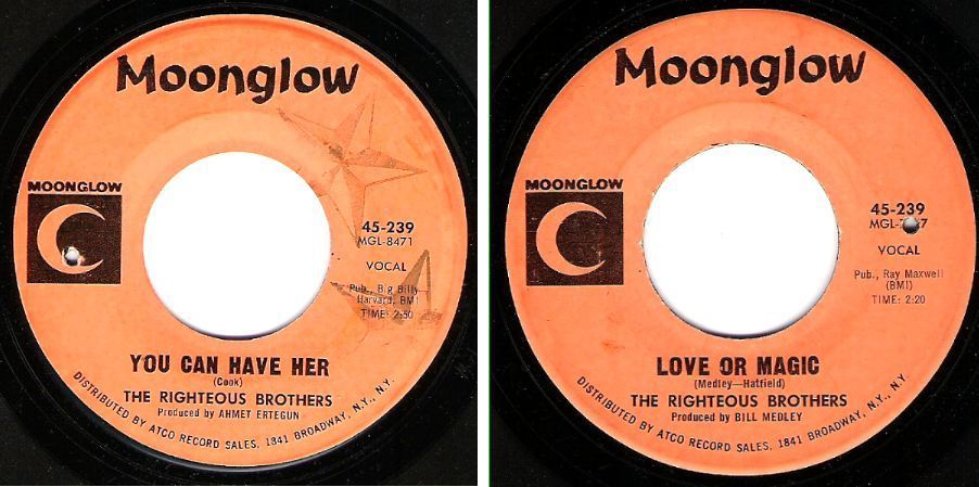 Righteous Brothers, The / You Can Have Her (1965) / Moonglow 45-239 (Single, 7&quot; Vinyl)