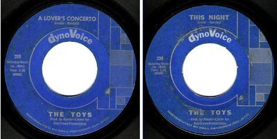 Toys, The / A Lover&#39;s Concerto / DynoVoice 209 -- (1965) -- Single, 7&quot; Vinyl