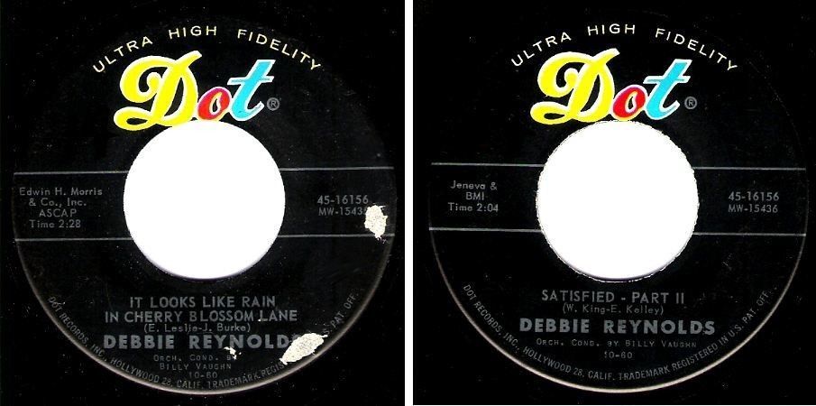 Reynolds, Debbie / It Looks Like Rain in Cherry Blossom Lane (1960) / Dot 45-16156 (Single, 7&quot; Vinyl)