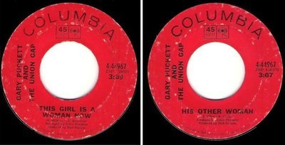 Puckett, Gary (+ The Union Gap) / This Girl Is a Woman Now (1969) / Columbia 4-44967 (Single, 7" Vinyl)