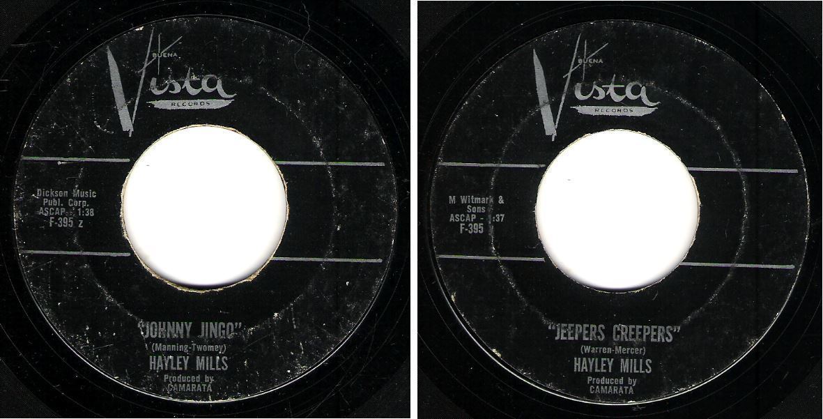 Mills, Hayley / Johnny Jingo (1962) / Buena Vista F-395 (Single, 7&quot; Vinyl)