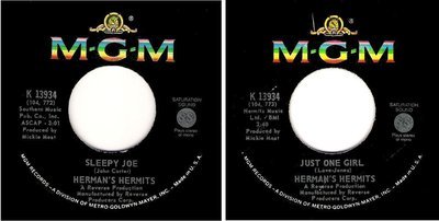 Herman&#39;s Hermits / Sleepy Joe (1968) / MGM K-13034 (Single, 7&quot; Vinyl)