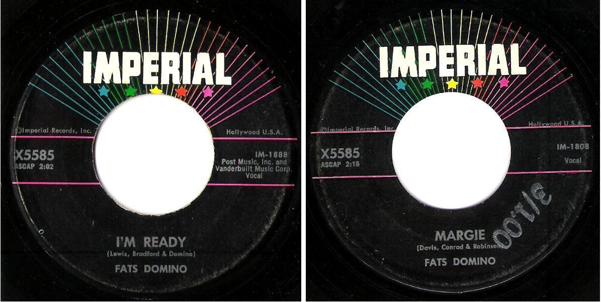 Domino, Fats / I'm Ready (1959) / Imperial X5585 (Single, 7" Vinyl)
