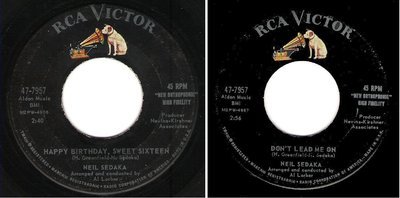 Sedaka, Neil / Happy Birthday, Sweet Sixteen (1961) / RCA Victor 47-7957 (Single, 7" Vinyl)
