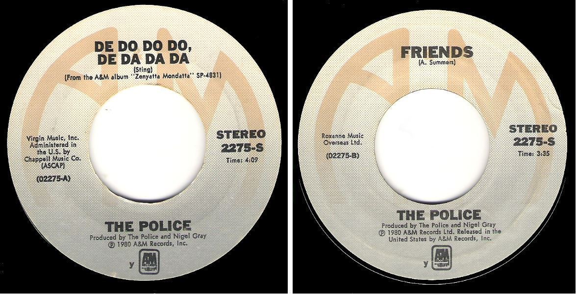 Police, The / De Do Do Do, De Da Da Da (1980) / A+M 2275-S (Single, 7&quot; Vinyl)