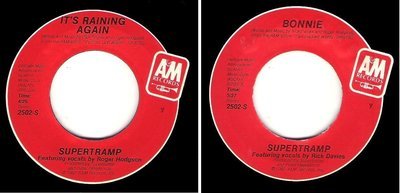 Supertramp / It&#39;s Raining Again (1982) / A+M 2502-S (Single, 7&quot; Vinyl)
