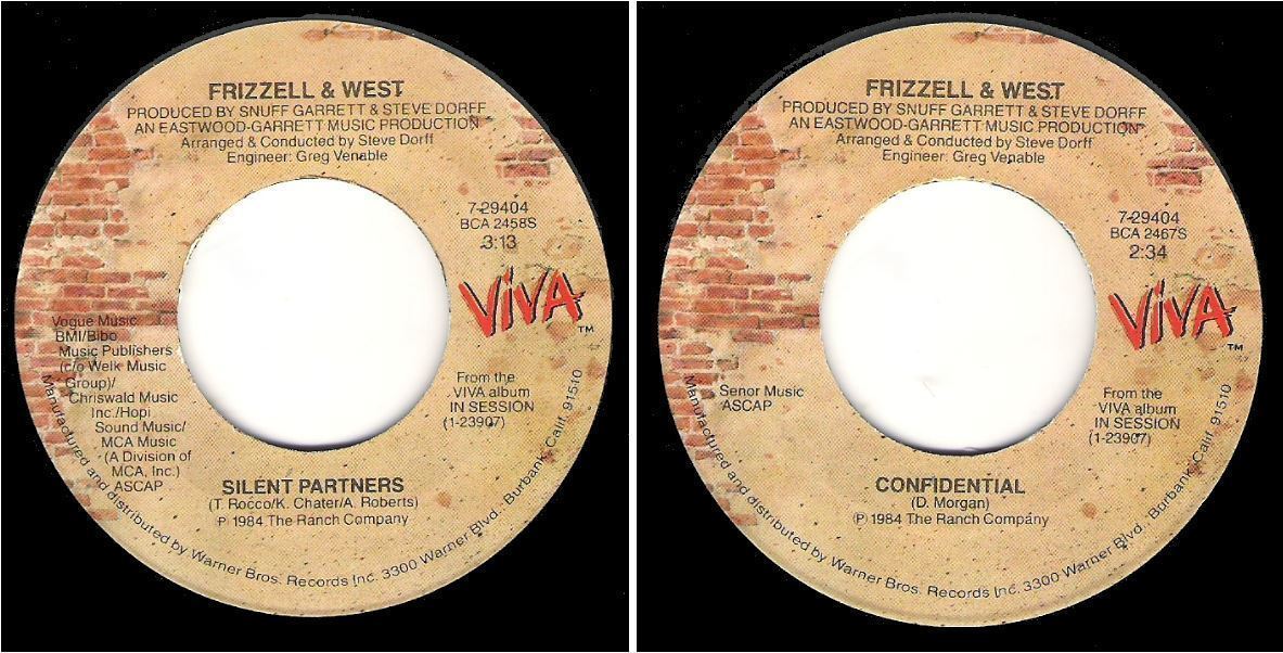 Frizzell, David (+ Shelly West) / Silent Partners (1984) / Viva 7-29404 (Single, 7" Vinyl)