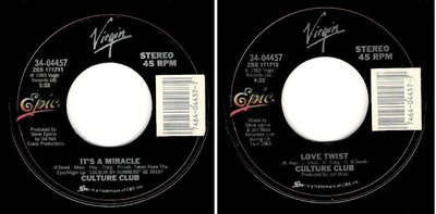 Culture Club / It&#39;s a Miracle (1984) / Virgin (Epic) 34-04457 (Single, 7&quot; Vinyl)
