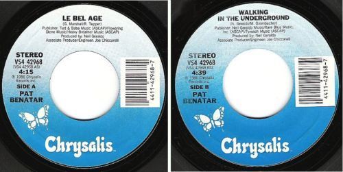 Benatar, Pat / Le Bel Age (1986) / Chrysalis VS4-42968 (Single, 7" Vinyl)