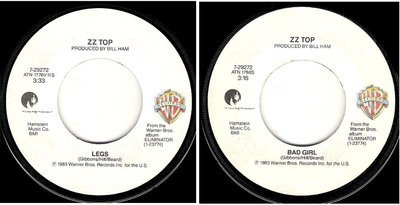 ZZ Top / Legs (1983) / Warner Bros. 7-29272 (Single, 7&quot; Vinyl)