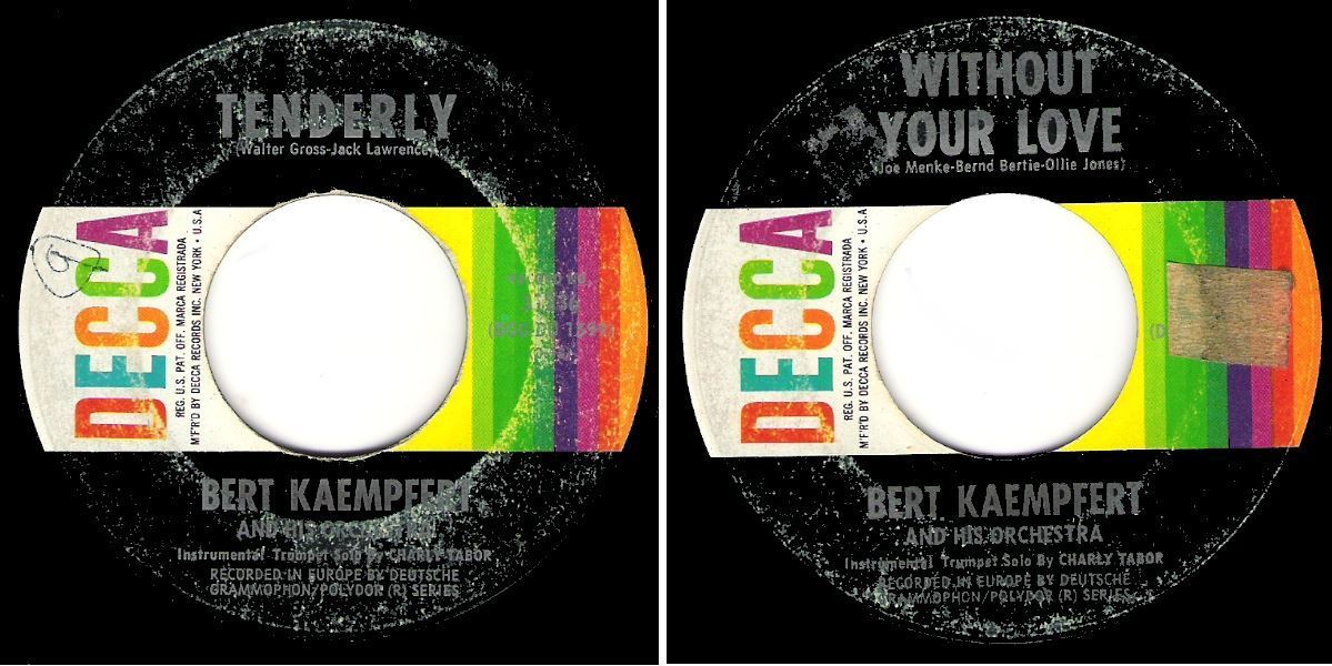 Kaempfert, Bert / Tenderly (1961) / Decca 37236 (Single, 7" Vinyl)