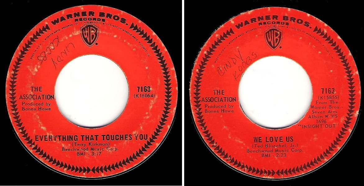 Association, The / Everything That Touches You (1968) / Warner Bros. 7163 (Single, 7" Vinyl)